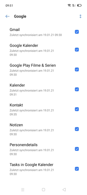 Wählen Sie die Menü-Taste