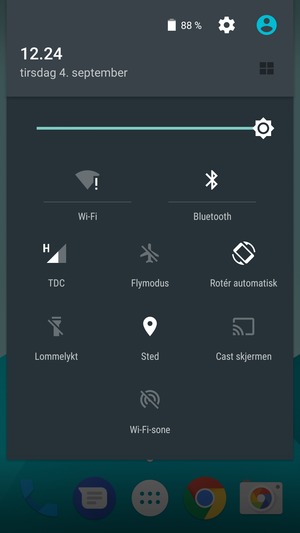 Slå av Wi-Fi og Bluetooth