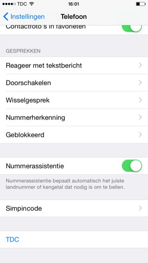 Selecteer Simpincode