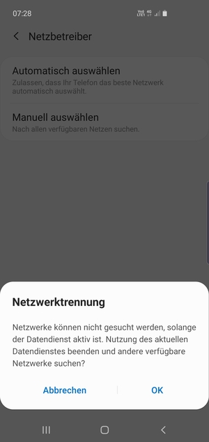 Wählen Sie OK
