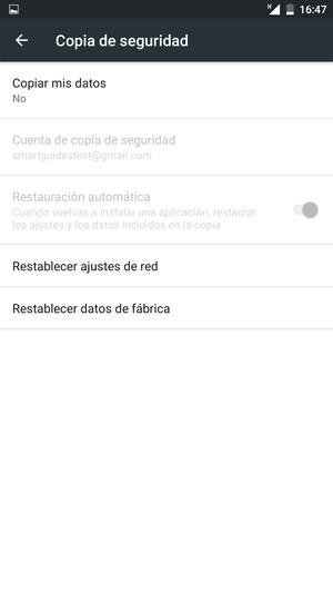 Seleccione Copiar mis datos