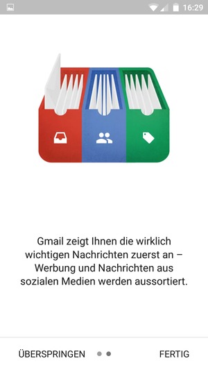 Wählen Sie FERDIG