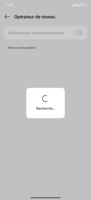 Veuillez attendre la fin de la recherche