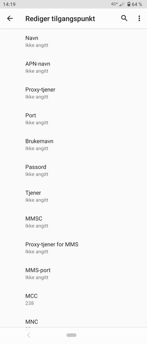 Skriv inn MMS-informasjon