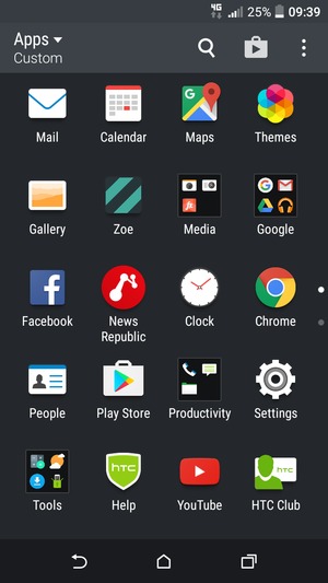 Select Settings