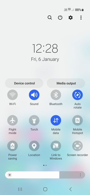 Select Sound to change to vibration mode