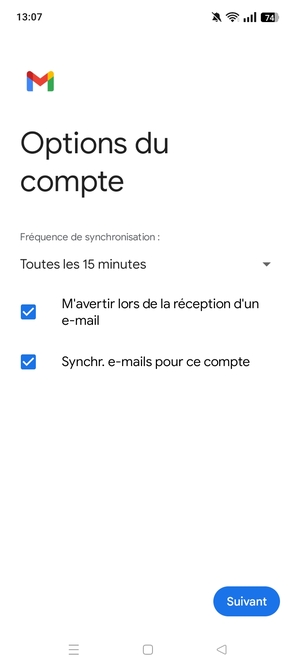 Sélectionnez Suivant