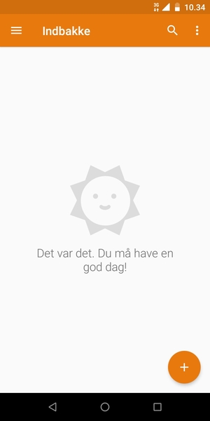 Din konto er klar til brug
