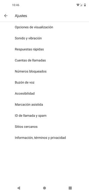 Seleccione Buzón de voz