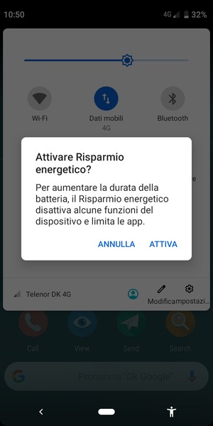 Seleziona ATTIVA