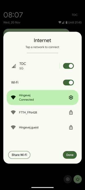 Turn off Wi-Fi