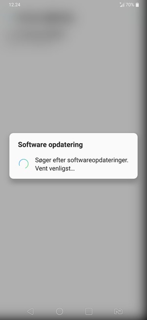 Afvent at søgningen er afsluttet