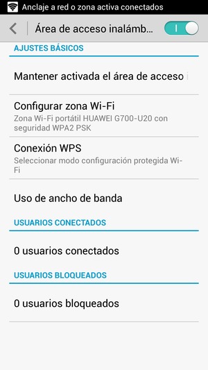 El teléfono ha sido configurado para su uso como módem