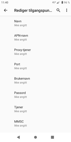 Skriv inn MMS-informasjon