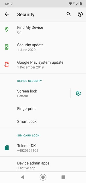 Your phone is now secure with a screen lock