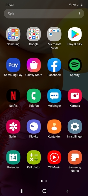 Velg Innstillinger