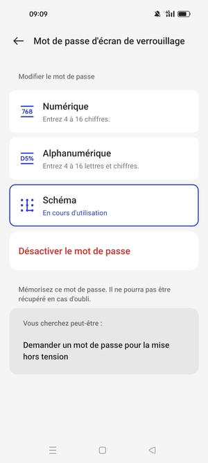 Votre téléphone est maintenant sécurisé par un écran de verrouillage