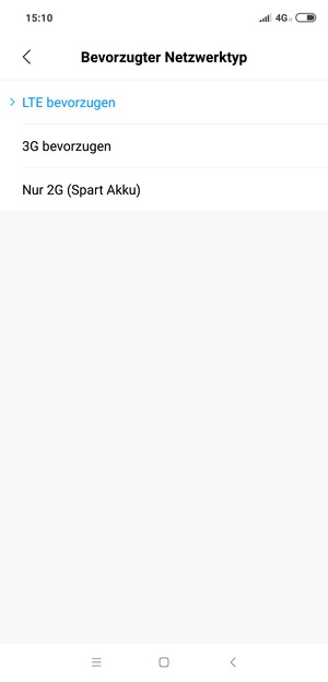 Wählen Sie die gewünschte Option