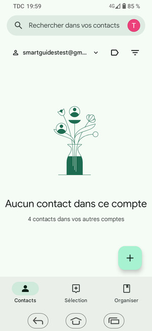 Sélectionnez Organiser