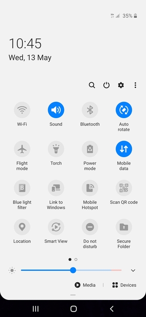 Select Power mode