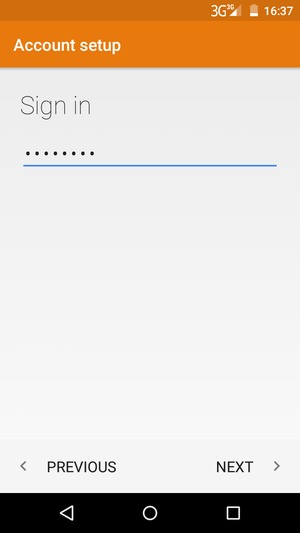 Enter your Password and select NEXT