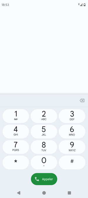Appuyez longuement sur le numéro 1