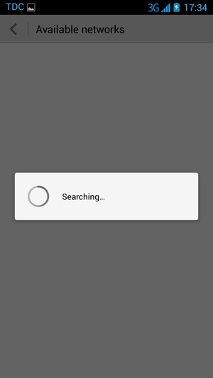 Wait for the search to finish