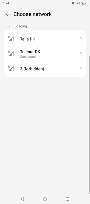 Wait for the search to finish