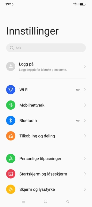 Velg Mobilnettverk