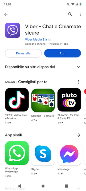 Seleziona Apri