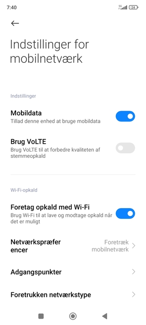 Vælg Adgangspunkter