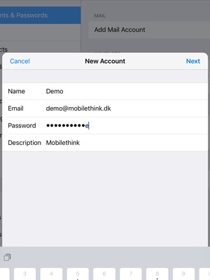 Enter the required information and select Next