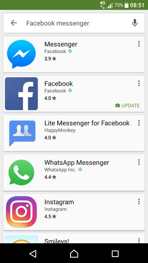 Select the app