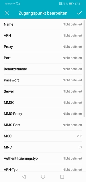 Geben Sie Internet-Informationen ein