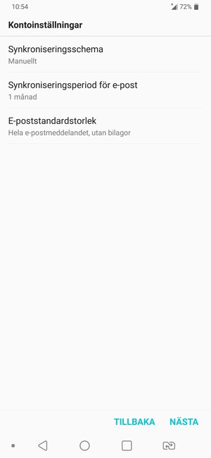 Välj NÄSTA