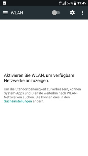 Schalten Sie WLAN ein