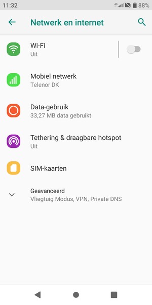Selecteer Wi-Fi