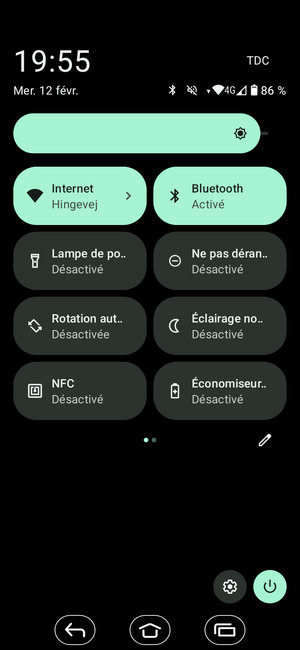 Sélectionnez Internet