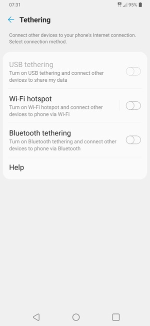 Select Wi-Fi hotspot