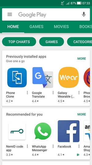 Select the Search bar
