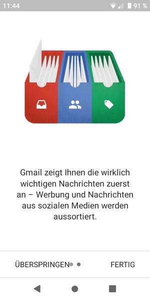 Wählen Sie FERTIG