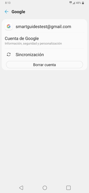 Seleccione Sincronización