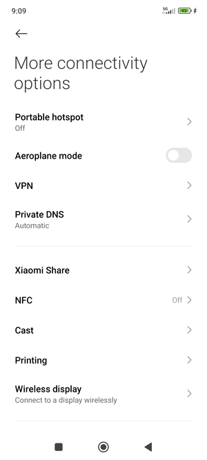 Select Portable hotspot