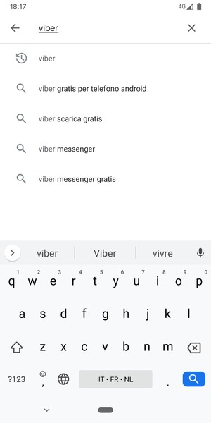 Inserisci il nome dell'app e seleziona Ricerca