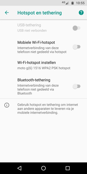 Selecteer Wi-Fi-hotspot instellen