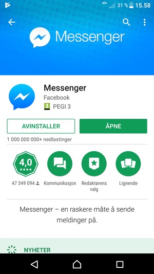 Velg ÅPNE