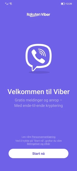 Applikasjonen er klar til bruk