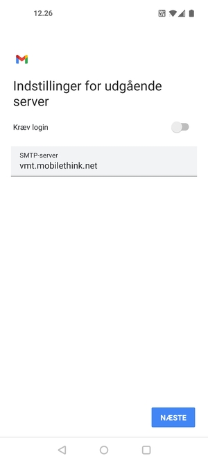 Slå Kræv login fra og vælg NÆSTE