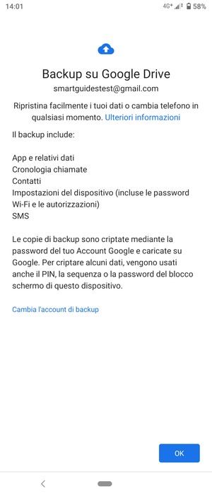 Seleziona OK