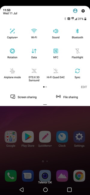 Turn off Wi-Fi and Bluetooth